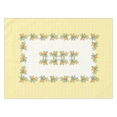 ヴィンテージフローラ市松模様に、ドット(&dots)テーブルクロス52"x70" テーブルクロス (正面(横))