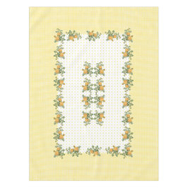 ヴィンテージフローラ市松模様に、ドット(&dots)テーブルクロス52"x70" テーブルクロス