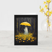 ヴィンテージフローラ幽霊ハロウィーン幽霊インザフォレスト カード (黄色い花)
