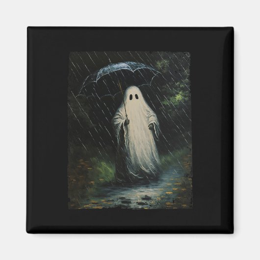 ヴィンテージフローラ幽霊ハロウィーン幽霊インザフォレスト マグネット (正面)