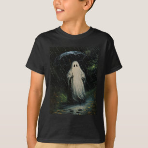 ヴィンテージフローラ幽霊ハロウィーン幽霊インザフォレスト Tシャツ