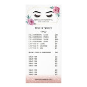 ヴィンテージフローラ幾何学的バラ金ゴールドサロン価格 ラックカード (正面)