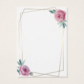 ヴィンテージフローラ幾何学的フレームイヤリング表示 (裏面)