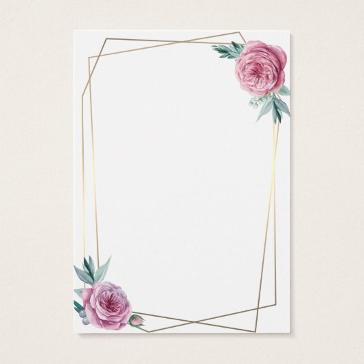 ヴィンテージフローラ幾何学的フレームイヤリング表示 (裏面)