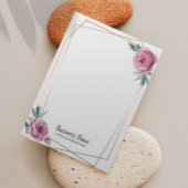 ヴィンテージフローラ幾何学的フレームイヤリング表示