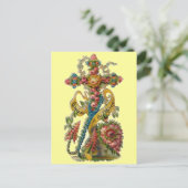 ヴィンテージフローラ弔問クロス ポストカード (スタンド正面)