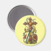 ヴィンテージフローラ弔問クロス マグネット (正面/裏面)