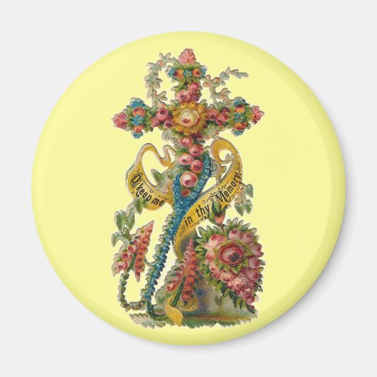 ヴィンテージフローラ弔問クロス マグネット (正面)