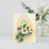 ヴィンテージフローラ復活教会の窓 シーズンポストカード (スタンド正面)