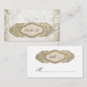 ヴィンテージフローラ披露宴座席表 プレイスカード (正面/裏面)