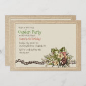 ヴィンテージフローラ招待状 招待状 (正面/裏面)