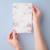 ヴィンテージフローラ文房具紙 チラシ (ハンドル)