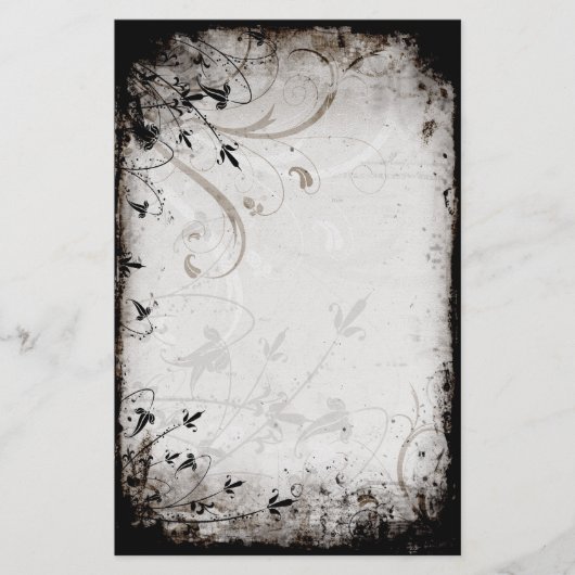 ヴィンテージフローラ文房具 便箋 (正面)