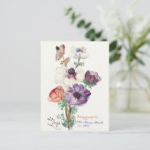 ヴィンテージフローラ新年 シーズンポストカード (スタンド正面)