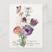 ヴィンテージフローラ新年 シーズンポストカード (正面)