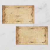 ヴィンテージフローラ旋回テーブル座席表 プレイスカード (正面/裏面)