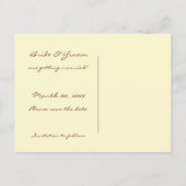 ヴィンテージフローラ日付の写真はがきを保存 案内ポストカード (裏面)