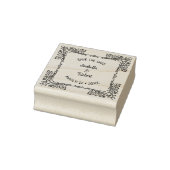 ヴィンテージフローラ日付の結婚保存 ラバースタンプ (スタンプ)