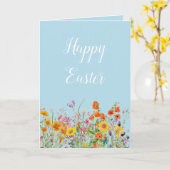 ヴィンテージフローラ春イースター カード (黄色い花)