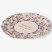 ヴィンテージフローラ春ベビーシャワー ペーパープレート (アングル)