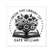 ヴィンテージフローラ書切手の書庫 セルフインキングスタンプ (デザイン)