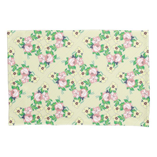 ヴィンテージフローラ枕 枕カバー (正面)