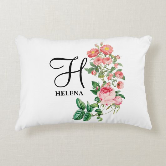 ヴィンテージフローラ植物単図カスタマイズ図 アクセントクッション (正面)