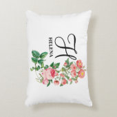 ヴィンテージフローラ植物単図カスタマイズ図 アクセントクッション (正面(垂直))