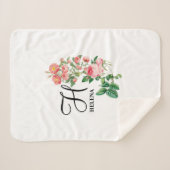 ヴィンテージフローラ植物単図カスタマイズ図 シェルパブランケット (正面(横))