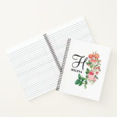 ヴィンテージフローラ植物単図カスタマイズ図 ノートブック (内部)