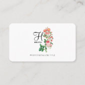 ヴィンテージフローラ植物単図カスタマイズ図 名刺 (正面)