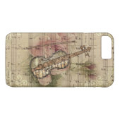 ヴィンテージフローラ楽譜バイオリン Case-Mate iPhoneケース (裏面(横))