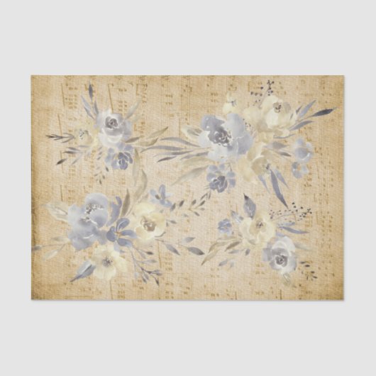 ヴィンテージフローラ楽譜 薄葉紙 (正面)