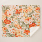 ヴィンテージフローラ構造 シェルパブランケット (正面(横))