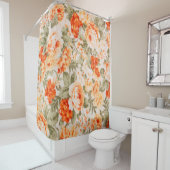 ヴィンテージフローラ構造 シャワーカーテン (インサイチュ)