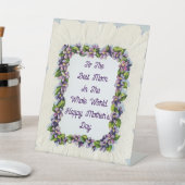 ヴィンテージフローラ母の日の台座標識 台座サイン (インサイチュ)