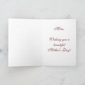 ヴィンテージフローラ母日 カード (内部)