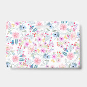 ヴィンテージフローラ水彩手絵を描デザイン バッジ (Back)