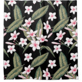 ヴィンテージフローラ水彩 シャワーカーテン (正面)