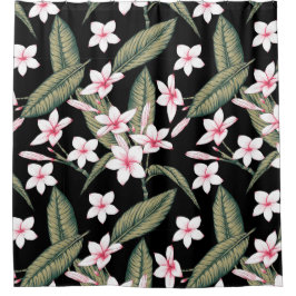 ヴィンテージフローラ水彩 シャワーカーテン