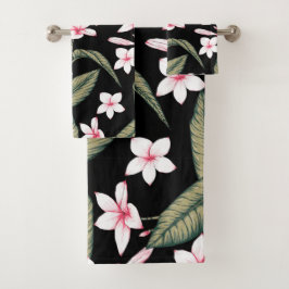 ヴィンテージフローラ水彩 バスタオルセット