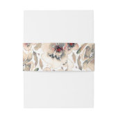 ヴィンテージフローラ水色アイボリーグレーと赤面 招待状ベリーバンド (裏面例)