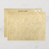 ヴィンテージフローラ汚染紙空白のはがき ポストカード (正面/裏面)