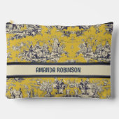 ヴィンテージフローラ湖イエロートイレデジュイモノグラム アクセサリーポーチ (正面)