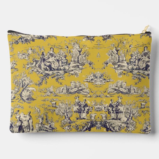 ヴィンテージフローラ湖イエロートイレデジュイモノグラム アクセサリーポーチ (裏面)