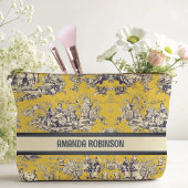 ヴィンテージフローラ湖イエロートイレデジュイモノグラム アクセサリーポーチ