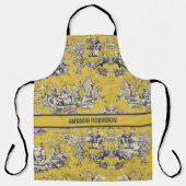 ヴィンテージフローラ湖イエロートイレデジュイモノグラム エプロン (正面)