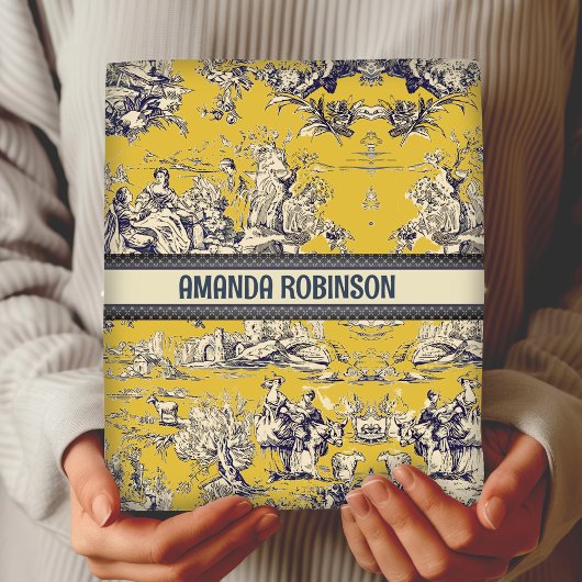 ヴィンテージフローラ湖イエロートイレデジュイモノグラム ラッピングペーパーシート