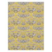 ヴィンテージフローラ湖イエロートイレデジュイ テーブルクロス (正面)