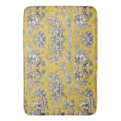 ヴィンテージフローラ湖イエロートイレデジュイ バスマット (正面縦)